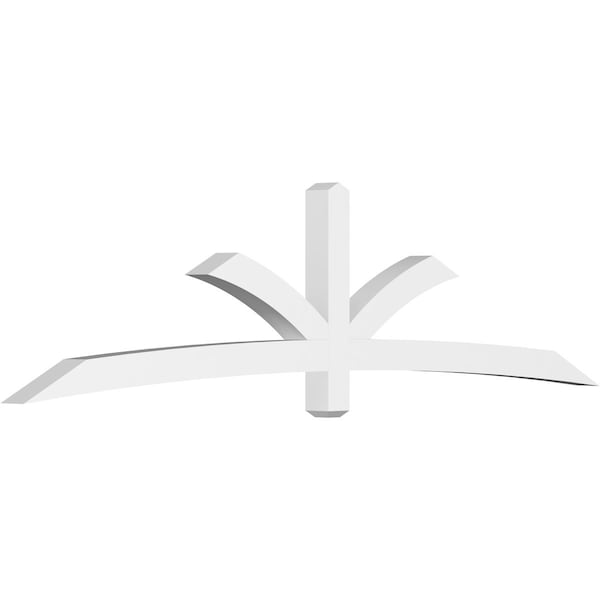 Ekena Millwork Davenport Architectural Grade PVC Gable Bracket, 108"W x 27"H x 4"D x 4"F, 6/12 Pitch GBP108X27X0404DAV00 - main